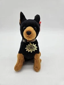 Orig Ty Beanie Baby Garfield Movie 🐶LUCA Doberman Pinscher🐶2004 12/13 Gen Nuovo con etichette - Foto 1 di 7