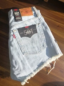 Levi's Damen Premium 501 hoch geschnittene Shorts Gr. 26 in Luxor Quake abgenutzt neu mit Etikett - Bild 1 von 10