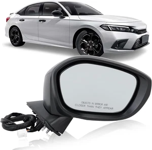 Espejo retrovisor lateral derecho pasajero compatible con Honda Civic Seda 2022 2023 2024 2025 - Imagen 1 de 9
