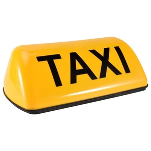 2X(12V Top Sign Magnetic Meter Cab Lamp Light LED TAXI Lamp - Yellow X7N1) - Picture 1 of 7
