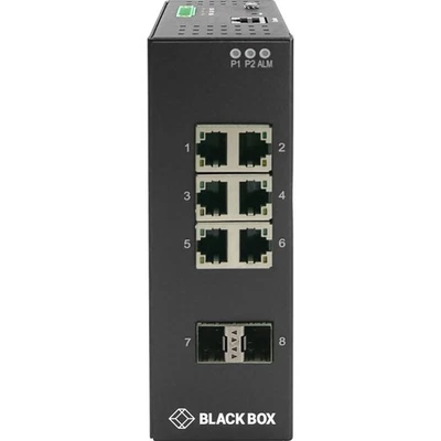 Black Box Industrial Gigabit Ethernet Managed L2+ Switch - 6 Ports (LIG1082A) - Image 1 of 2