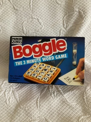 Parker Boggle Game Complete 1992 Ages 8-Adult The 3 Minute Word Game Vintage - Image 1 of 4