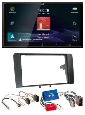 JVC USB Bluetooth 2DIN DAB MP3 Autoradio für Audi A3 8P 03-06 Aktivsystem ISO - Bild 1 von 4