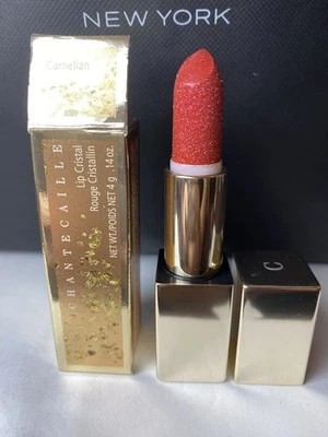 Chantecaille Lip Cristal Lipstick Carnelian Shimmer Gold Case DISCONTINUED  NIB - Image 1 of 4
