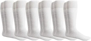 Kids Tube 6 Pack Cotton Tube Socks, Sports Everyday School, Bulk Sock Packs - Picture 1 of 3