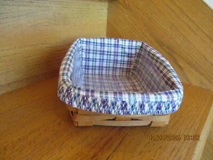 Longaberger Note Pal Basket Set Classic 2000 Plaid Liner *shipping included!* - Bild 1 von 10