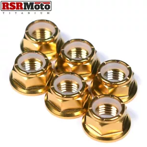 Honda CBR900RR CBR929RR CBR954RR Fireblade Titan Nyloc Kettenradmuttern, 00-03 - Bild 1 von 4