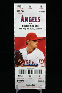 Los Angeles Angels vs Boston Red Sox Game 64 MLB Ticket w Stub 08/29/2012 - Bild 1 von 2