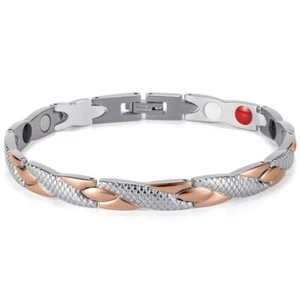 Bracelet magnétique en acier inoxydable pour homme et femme, Bracelet de santé - Photo 1/5