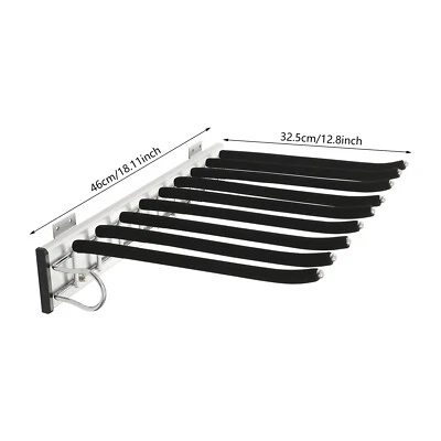 Heavy Duty Wardrobe Pull-out Trouser Rack w/Silent Rail Left Mounting Steel Rack - Image 1 of 4