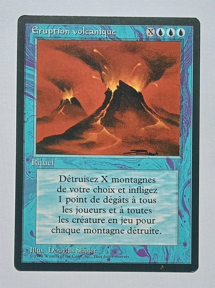 Magic MTG - Volcanic Eruption (French) - 3rd Revised Edition Limited FBB - NM - Image 1 of 1