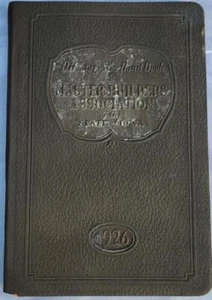 Antique Master Builders Association Directory Hand Book State of Iowa 1926 - Picture 1 of 1
