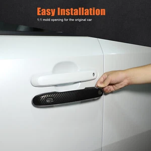 Exterior Door Grab Handle Trim For Land Cruiser LC250 2024-2025 ABS Carbon Kit - Picture 1 of 10