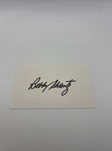 Bobby Shantz Autographed Index Card. Philadelphia Athletics - Picture 1 of 2