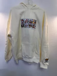 White Embroidered Hoodie Anime XXL New - Picture 1 of 6