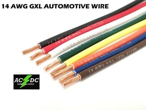 14 AWG WIRE AUTO SAE J 1128 CAR, TRUCK, HOBBY GXL WIRE W/ LEGEND PRINT - Picture 1 of 10
