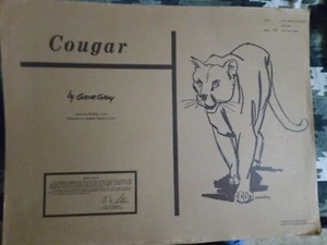 Cougar by Gene Gray proof 45/100 - Picture 1 of 4