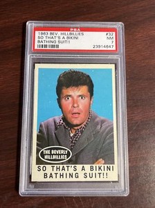 1963 Topps Beverly Hillbillies Card #32 "So That's A Bikini Bathing Suit" PSA 7