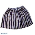 RICHARD CHAI x Target Skirt Size 1 Silver Purple Gray Striped Flare Mini