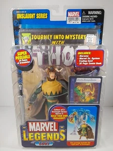 Figura de acción variante Loki Short Horns de Marvel Legends Onslaught BAF Toy Biz 2006 - Imagen 1 de 20