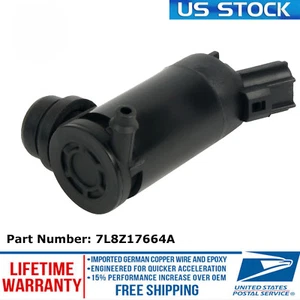 Windshield Washer Pump 7L8Z17664A For Ford Focus Crown Escape Explorer Sport - Picture 1 of 5