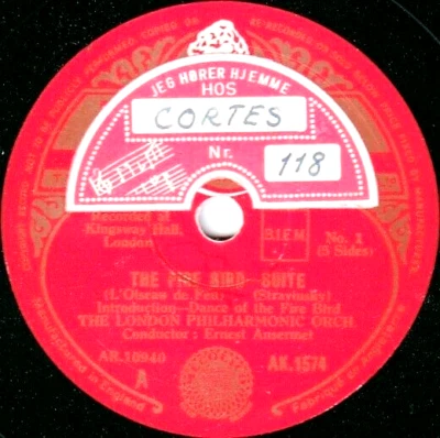 Ansermet. Stravinsky (Firebird). Decca AK 1574-6 (3). NM(-) - Image 1 of 2