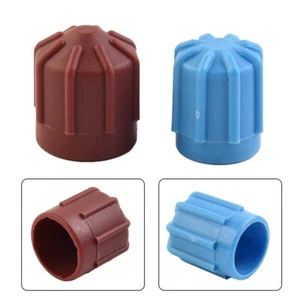 2pcs Universel Auto Climatisation Valve Bouchon Haut Bas Voltage Protection Étui - Picture 1 of 12