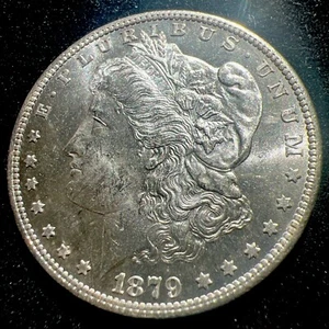 1879-S Morgan Dollar, Gem  BU MS, Proof-Like  Flashy  102 - Picture 1 of 2