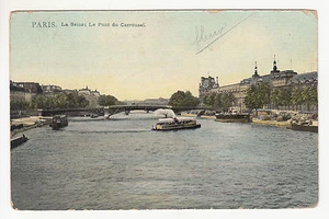 *** Paris - La Seine: Le Pont du Carrousel *** SD - Vernie - CPA 0793 - Bild 1 von 1