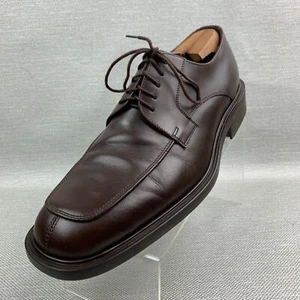 Skechers Collection Oxford Brown Leather Round Split Toe Lace Up Shoes Size 12 - Picture 1 of 12