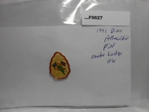 1991 DIXIE FELLOWSHIP PIN SANTEE LODGE 116 HOST F9627 - Picture 1 of 1