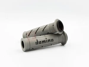 Domino Grey and Black XM2 Super Soft Handlebar Grips to fit Moto Guzzi Bikes - Picture 1 of 1