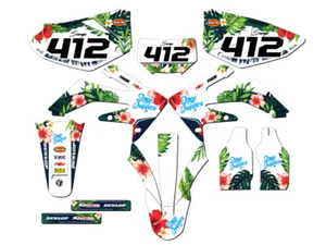 2004-2018 CRF 250 X TROPIC White Senge Graphics Kit Compatible with Honda - Picture 1 of 10