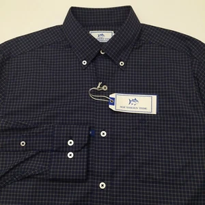 Southern Tide Intercoastal Sport Hemd kariert Madras blau Skipjack Herren Gr. S - Bild 1 von 9
