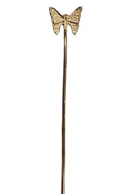 Pin de solapa de mariposa de oro amarillo de 14K L506 Foto 1 de 4