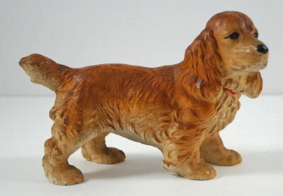 ANTIQUE COCKER SPANIEL DOG CAST IRON HUBLEY DOORSTOP  COUNTRY AMERICANA #2 - Image 1 of 4