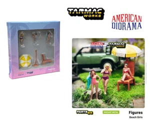 Figuras diorama americano Tarmac Works 1:64 chicas playa - Imagen 1 de 1