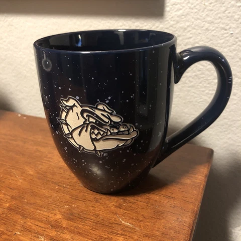 Gonzaga Bulldogs Engraved Rare Etched Ceramic Bistro Coffee Mug Cover