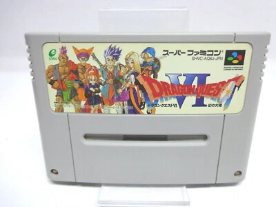 Nintendo SNES Spiel - Dragon Quest VI (6): Maboroshi no Daichi (NTSC-JP IMPORT) - Bild 1 von 2
