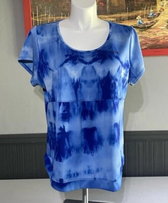 Top Reebok Mujer Manga Corta Cuello Redondo Azul Talla 18/20 Foto 1 de 4