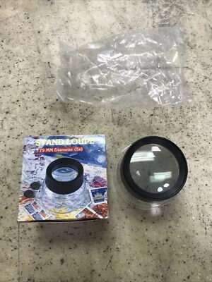 Vintage 1996 Balloon Brand Stand Loupe Magnifier Acrylic Black/Clear - Fast Ship - Image 1 of 4