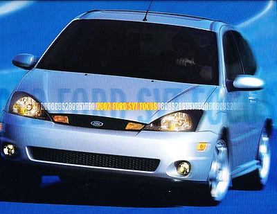 2002 Ford SVT Focus 16-page Original Car Sales Brochure Catalog - Image 1 of 3