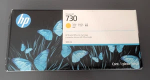 JAN 2027 ORYGINALNY HP 730 YELLOW P2V70A 300ml WKŁAD DESIGNJET NOWY ZAPIECZĘTOWANY - Zdjęcie 1 z 6