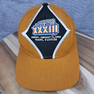 Vintage Denver Broncos Hat Cap Strapback Brown Starter Diamond Super Bowl 32 99' - Picture 1 of 12