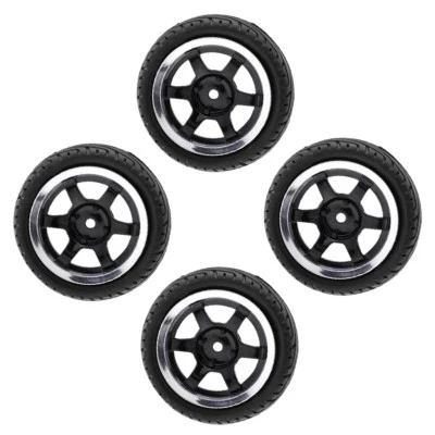 4pcs RC Modellfahrzeug Rad Reifen Felgen Set 12mm Hex für 1/10 On Road Car - Bild 1 von 4
