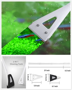 Aquarium Reinigungswerkzeug Set Fischtank Glas Pflege Algenreiniger Saubere Bürste - Bild 1 von 8