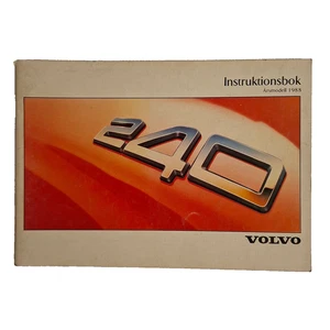 VOLVO 240 Manual de instrucciones 1988 Original sueco - Imagen 1 de 4