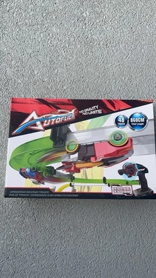 3D RC Rail Track Set Guage Rusty Playroom Car Race Speed Booster 28.5ft Kids Toy - Image 1 of 4