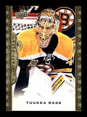 6-0-0 PWE . 2014-15 masterpieces . upper deck #32 tuukka rask - Image 1 of 2