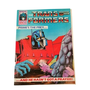 Transformers UK #96 Marvel UK 1987 Comic G1 MTMTE Optimus Prime Megatron  - Foto 1 di 10